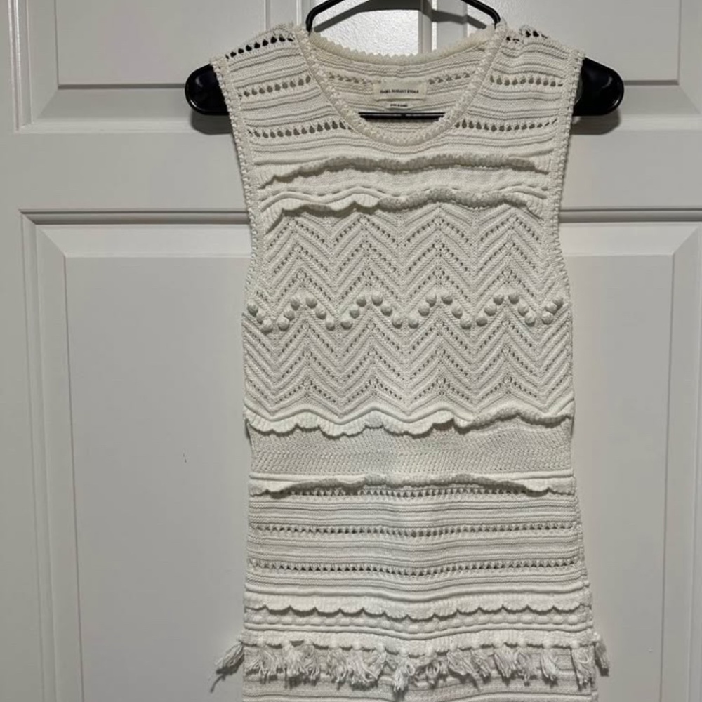 Isabel Marant Etoile White Crochet Dress